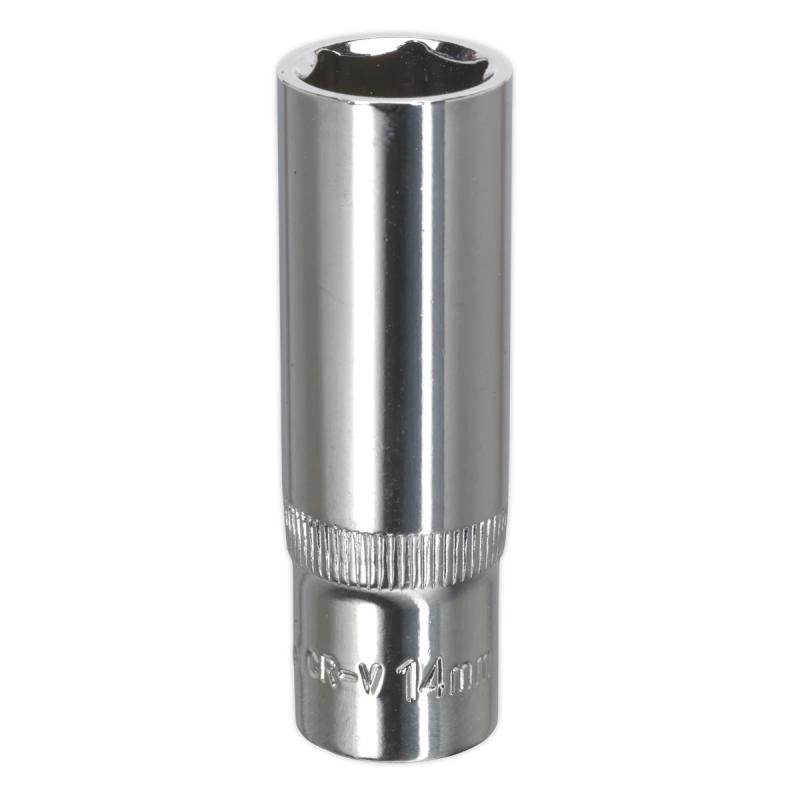 WallDrive® Socket 14mm Deep 3/8"Sq Drive Fully Polished