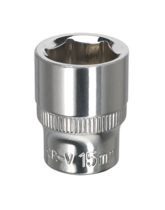 WallDrive® Socket 15mm 3/8"Sq Drive Fully Polished