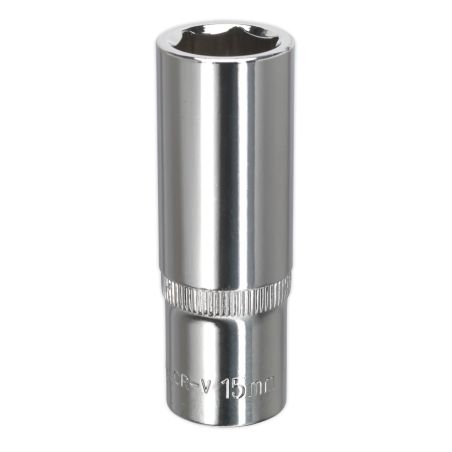 WallDrive® Socket 15mm Deep 3/8"Sq Drive Fully Polished