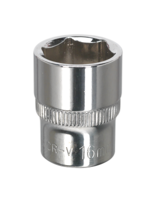 WallDrive® Socket 16mm 3/8"Sq Drive Fully Polished