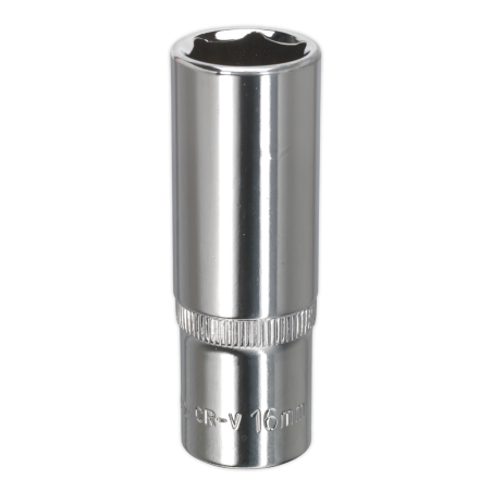 WallDrive® Socket 16mm Deep 3/8"Sq Drive Fully Polished