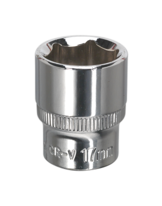 WallDrive® Socket 17mm 3/8"Sq Drive Fully Polished