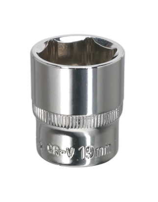 WallDrive® Socket 19mm 3/8"Sq Drive Fully Polished