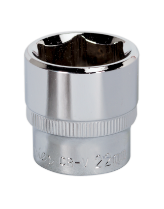 WallDrive® Socket 22mm 3/8"Sq Drive Fully Polished