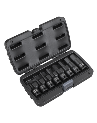 Impact Hex Socket Bit Set 1/2"Sq Drive