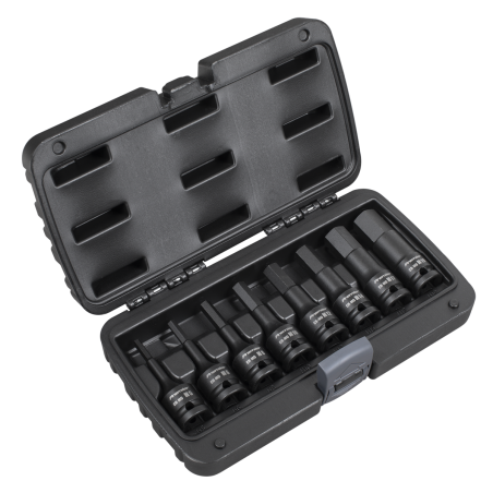 Impact Hex Socket Bit Set 1/2"Sq Drive