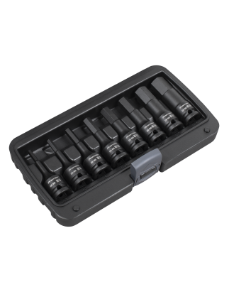 Impact Hex Socket Bit Set 1/2"Sq Drive