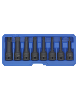 Impact TRX-Star* Socket Bit Set 8pc 1/2"Sq Drive