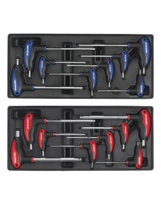 Coffre à outils combiné à 14 tiroirs avec glissières à roulement à billes - Bleu et trousse à outils de 1 179 pièces