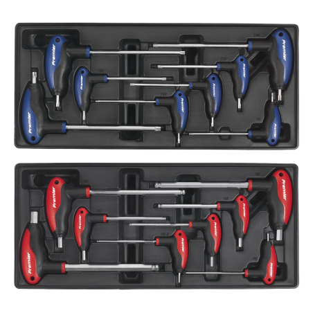 Coffre à outils combiné à 14 tiroirs avec glissières à roulement à billes - Bleu et trousse à outils de 1 179 pièces