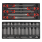 Coffre à outils combiné à 14 tiroirs avec glissières à roulement à billes - Bleu et trousse à outils de 1 179 pièces