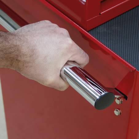 Tool Chest Combination 14 Drawer with Ball-Bearing Slides - Red & 1179pc Tool Kit