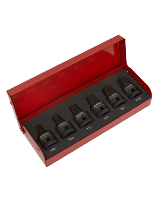 Impact TRX-Star* Socket Bit Set 6pc 1/2"Sq Drive