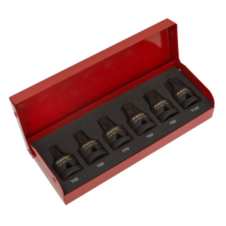 Impact TRX-Star* Socket Bit Set 6pc 1/2"Sq Drive