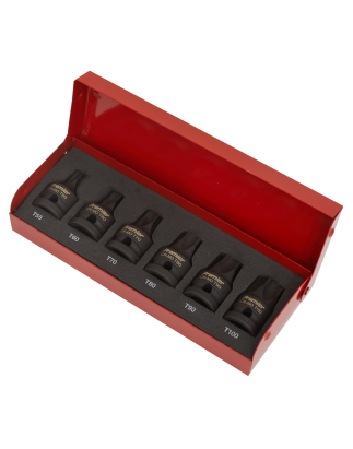 Impact TRX-Star* Socket Bit Set 6pc 1/2"Sq Drive