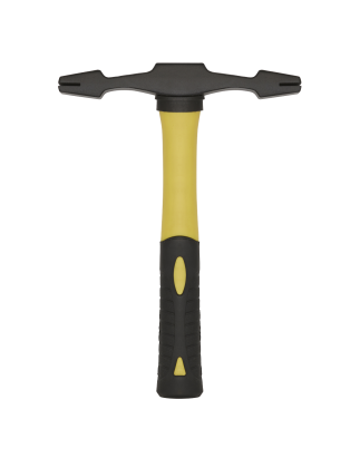 Double Ended Scutch Hammer with Fibreglass Handle