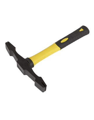 Double Ended Scutch Hammer with Fibreglass Handle