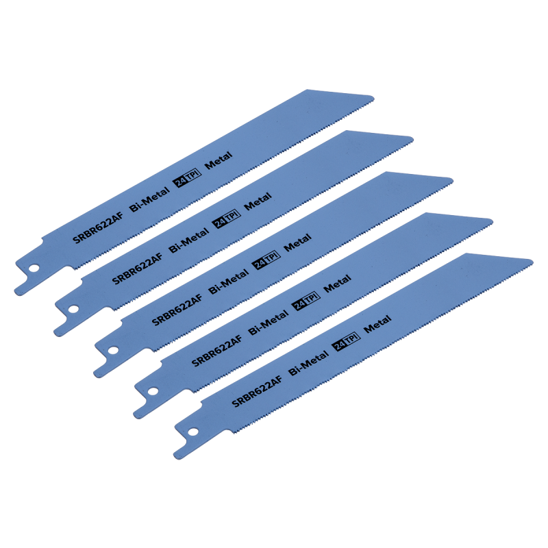 Reciprocating Saw Blade Metal 150mm 24tpi - Pack of 5