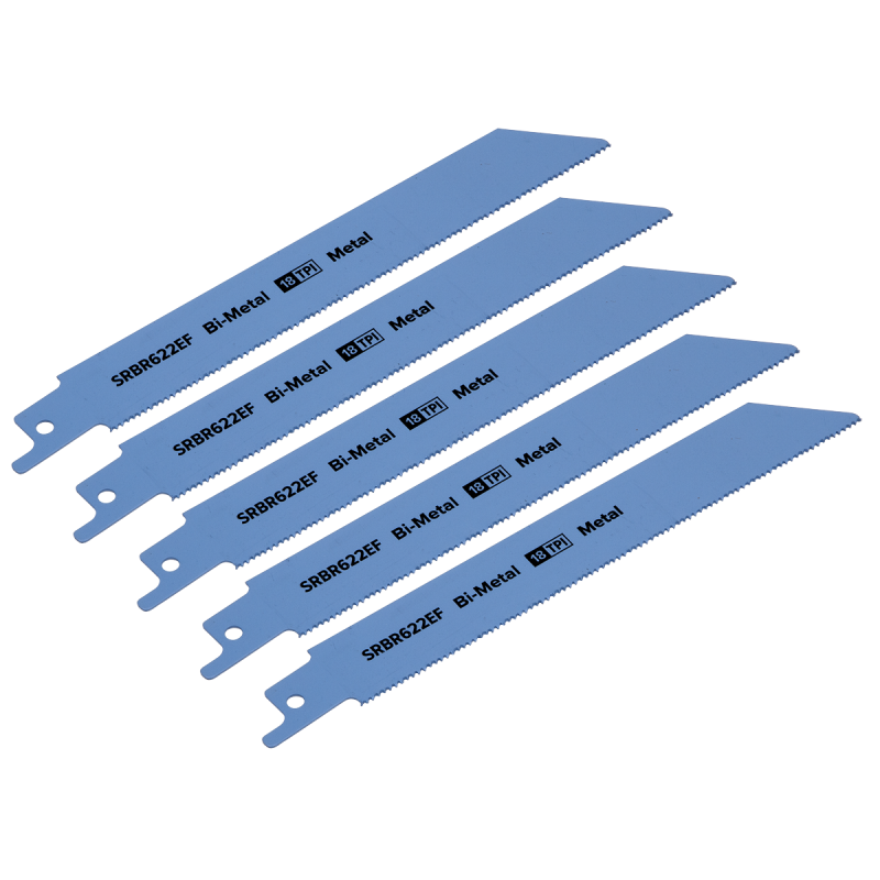 Reciprocating Saw Blade Metal 150mm 18tpi - Pack of 5