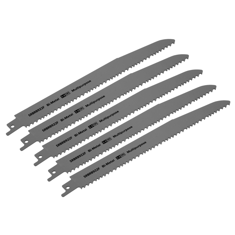 Lame de scie alternative polyvalente 230 mm 5-8tpi - Paquet de 5