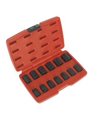 Impact Socket Set 13pc 1/2"Sq Drive Metric