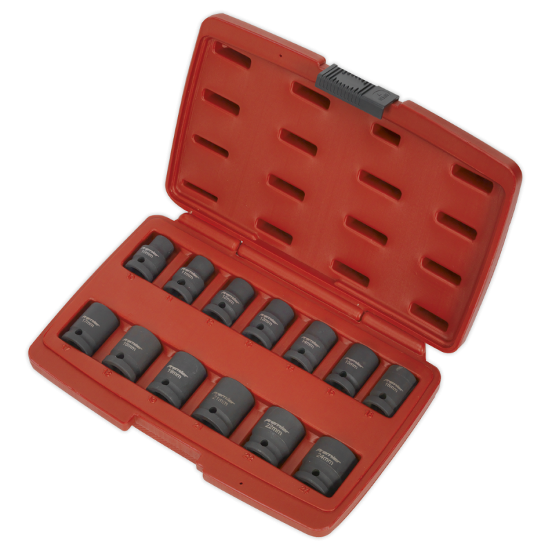 Impact Socket Set 13pc 1/2"Sq Drive Total Drive®