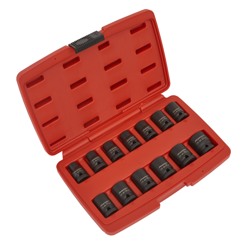 Impact Socket Set 13pc 1/2"Sq Drive 12-Point