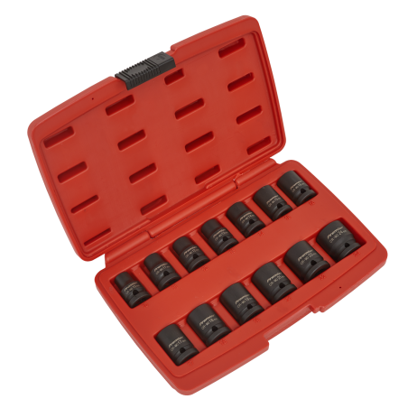 Impact Socket Set 13pc 1/2"Sq Drive 12-Point