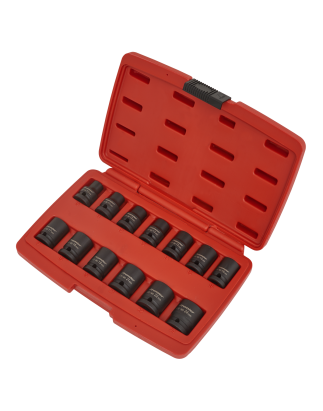 Impact Socket Set 13pc 1/2"Sq Drive 12-Point