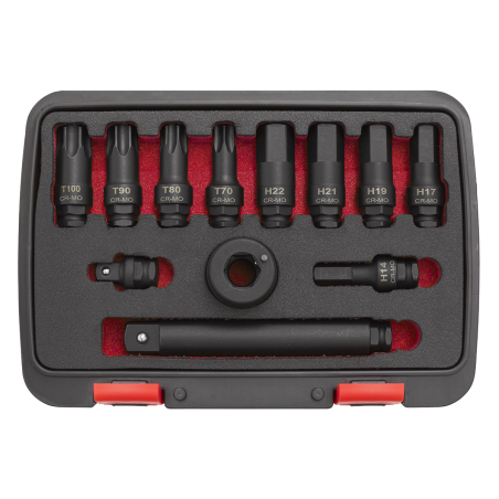 Impact Socket Bit & Accessories Set 12pc 3/4"Sq Drive