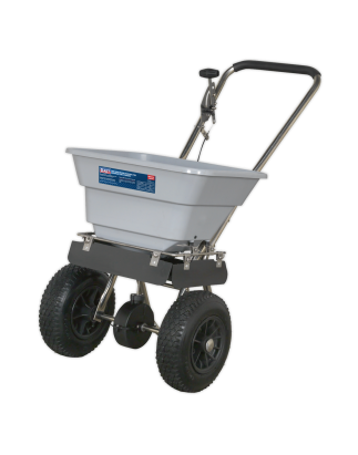 Stainless Steel Broadcast Salt Spreader 37kg Walk Behind