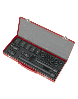 Impact Socket Set 19pc 1/2"Sq Drive Metric