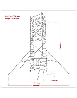 Platform Scaffold Tower Extension Pack 4 EN 1004-1