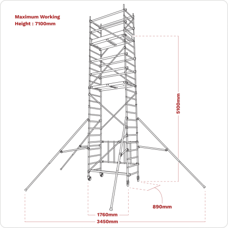 Platform Scaffold Tower Extension Pack 4 EN 1004-1