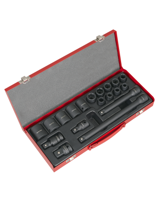 Impact Socket Set 19pc 1/2"Sq Drive Metric