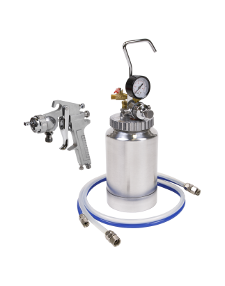 Pressure Pot System with Spray Gun & Hoses 1.8mm Set-Up