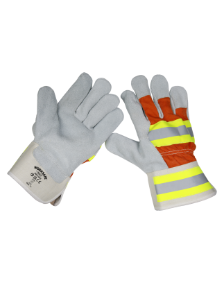 Worksafe® Reflective Rigger's Gloves - Pair