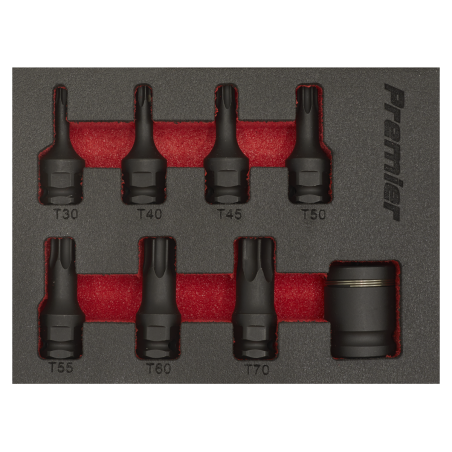 Impact TRX-Star* Socket Bit Set 8pc 3/8"Sq Drive