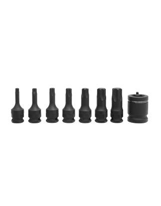 Impact TRX-Star* Socket Bit Set 8pc 3/8"Sq Drive