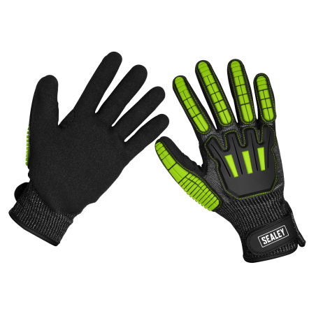 Cut & Impact Resistant Gloves, Large - Pair