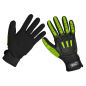 Cut & Impact Resistant Gloves, Large - Pair