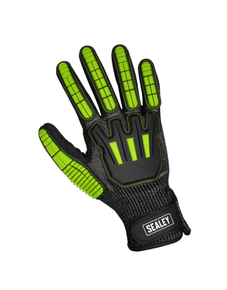 Cut & Impact Resistant Gloves, Large - Pair