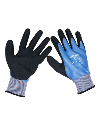 Gants en latex imperméables Worksafe®, grands - boîte de 120 paires