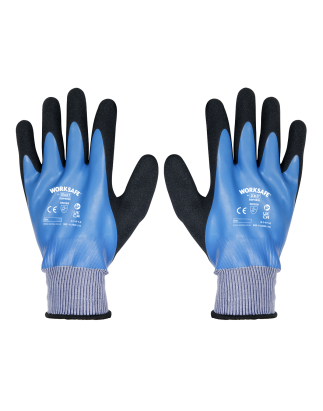 Gants en latex imperméables Worksafe®, très grand - paquet de 6 paires