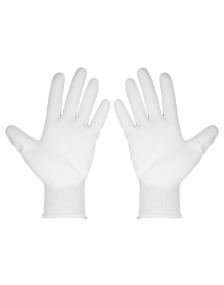 Worksafe® White Precision Grip Gloves, Large - Pair