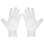 Worksafe® White Precision Grip Gloves, Large - Pair