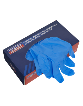 Premium Powder-Free Disposable Nitrile Gloves,  Extra-Large - Pack of 100