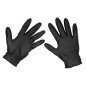 Gants en nitrile très épais Diamond Grip, non poudrés, noirs, grand - paquet de 50