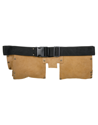 Double Pouch Leather Tool Belt