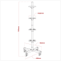 Wheel Storage Trolley 100kg Capacity